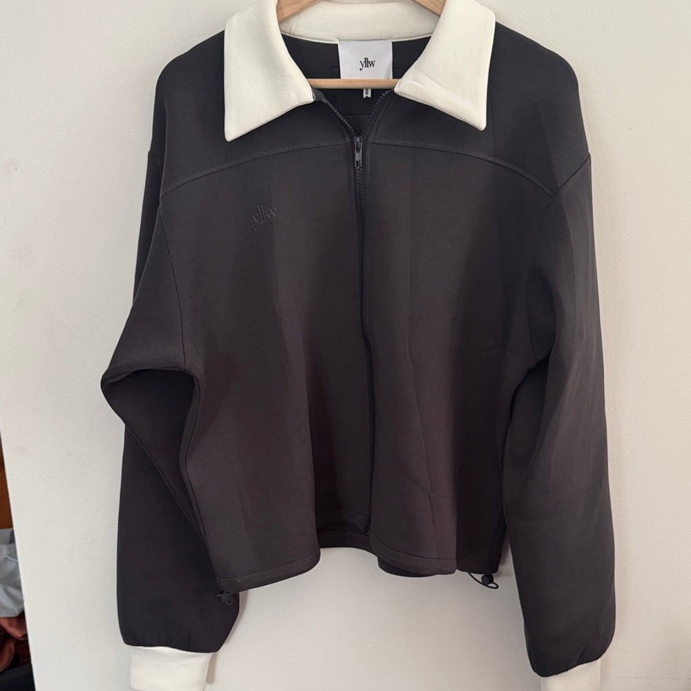 YLLW Gray and White Women's Jacket